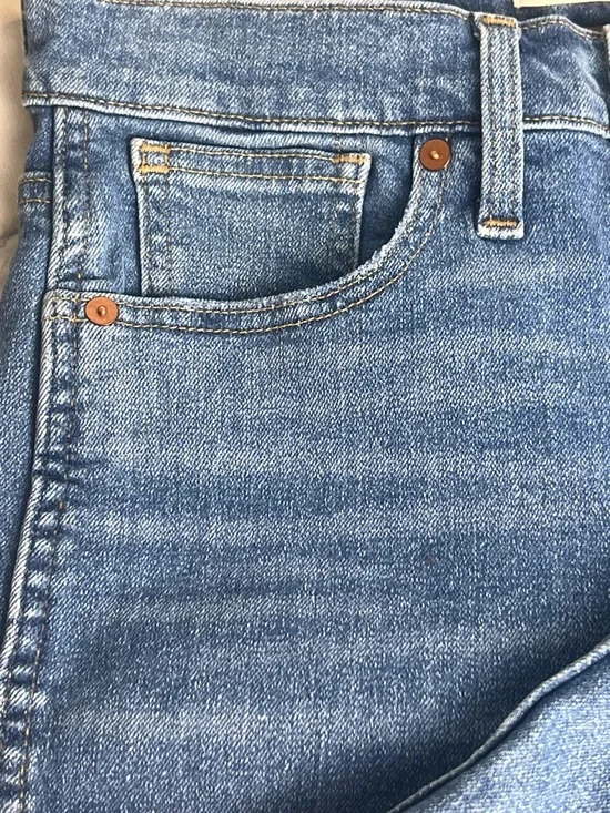 Madewell 10" High Rise Skinny 28P Button Fly Perfect Everyday Skinny Medium Blue - Picture 7 of 10